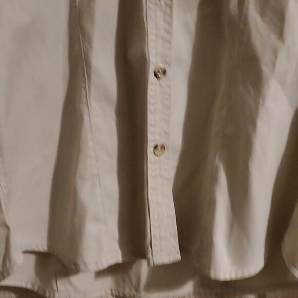 Vintage CE Schmidt Workwear Cotton Flannel Shirt L Tan - Picture 5 of 7